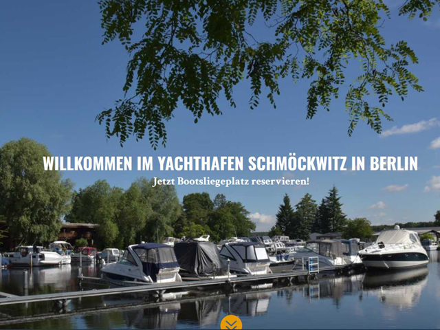 Webseite des Yachthafen Schmöckwitz der Online Marketing Agentur webamt.de